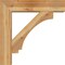 Ekena Millwork Imperial Block Rough Sawn Bracket w/ Offset Brace, Western Red Cedar, 8"W x 34"D x 34"H BKT0806X34X34IMP05RWR - alternate 4
